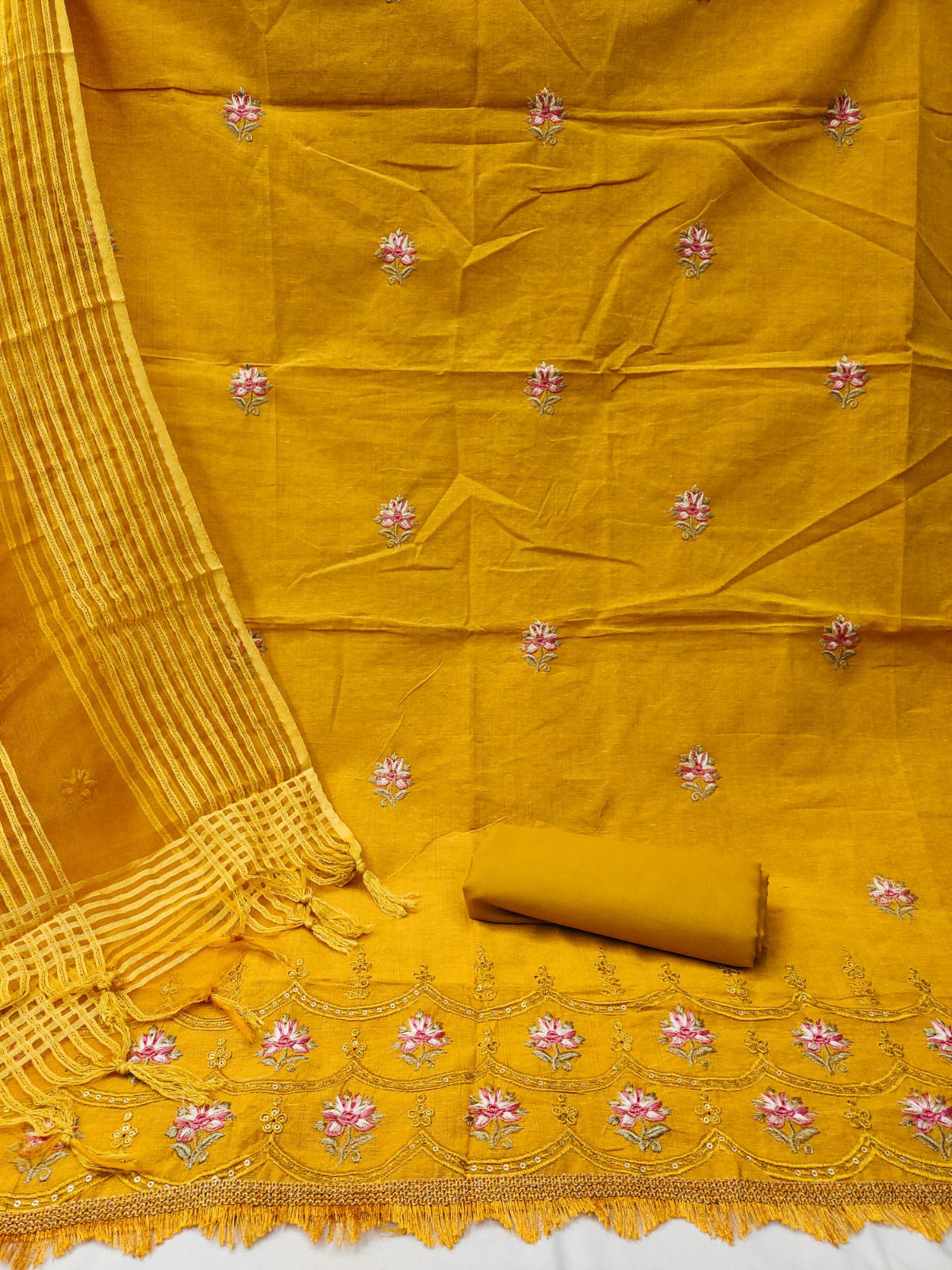 Hum Tum Vol 4 By Ms Embroidery Khadi Cotton Dress Material Wholesale Price In Surat